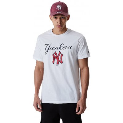 Triko New Era MLB Half striped Oversized Tee New York Yankees Navy / Off  White - Snapbacks