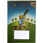 BOBO BLOK Školní sešit Duhová kočka 545 čtverečkovaný A5 – Zboží Mobilmania