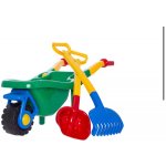 Hemar Dětský zahradní trakař lopata hrábě barevná sada 3 ks. – Zboží Dáma