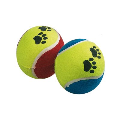 Flamingo hračka pro psy tenisový míček s tlapkovými vzory 1 ks – Zbozi.Blesk.cz