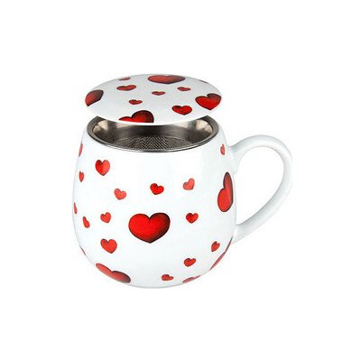 Little Hearts - hrnek s víčkem a sítkem – Zbozi.Blesk.cz
