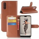 Pouzdro Wallet PU kožené Huawei P20 - hnědé – Hledejceny.cz