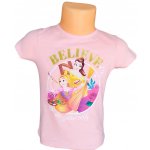 Sun City Dívčí tričko princezny believe krátký rukáv růžové – Zboží Dáma