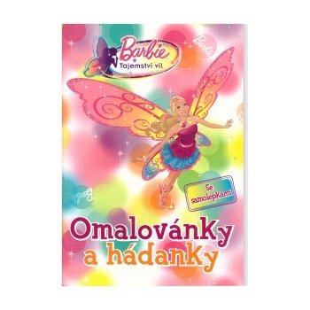 Barbie tajemství víl omalovánky a hádanky se samolepkami