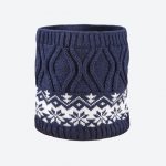 Kama Dětský pletený nákrčník s merinem SB15 tm. modrá – Zboží Dáma