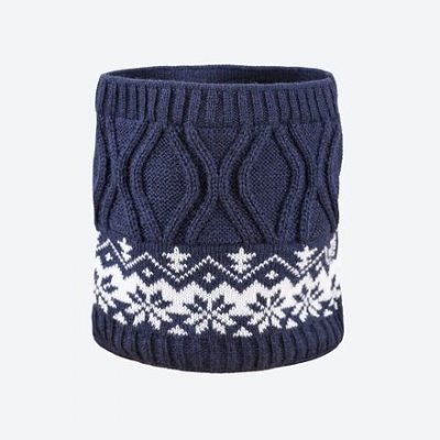 Kama Dětský pletený nákrčník s merinem SB15 tm. modrá – Zboží Dáma