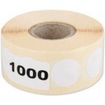 MISC Terčové zálepky 20mm, 1000ks white – Zboží Dáma