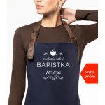 Kariban HobbyTriko Baristická zástěra EXCLUSIVE se jménem Profesionální baristka Tmavě modrá – Hledejceny.cz