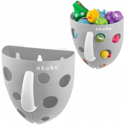 Akuku Box nádobka na hračky do vody na vanu šedý – Zboží Dáma