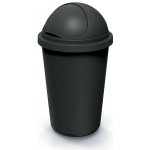 Prosperplast Odpadkový koš COMPACTO ROLL 50 L černý – Zboží Mobilmania
