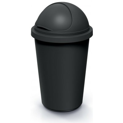 Prosperplast Odpadkový koš COMPACTO ROLL 50 L černý – Zboží Mobilmania