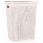 Brilanz Koš ratanový s víkem 50 l, 43 x 34 x 55 cm, krémový – Hledejceny.cz