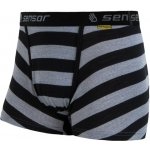 Sensor MERINO ACTIVE trenky černé pruhy – Zboží Dáma