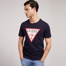 Guess triangle Logo Tee navy