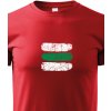 Dětské tričko Canvas dětské tričko Turistická značka zelená, červená 2079