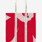 Marimekko Látková taška Carrier Midi Unikko 60th Anniversary 45x43cm červená – Hledejceny.cz