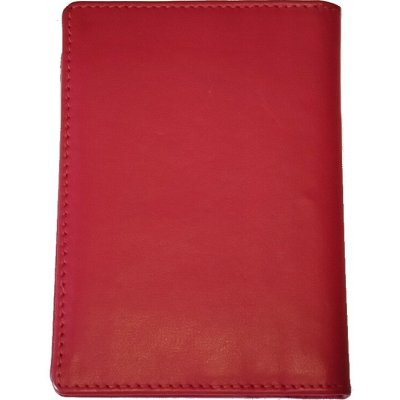 DD 2303-08 kožené pouzdro na karty doklady červené – Zboží Živě