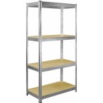 Tvujregal Regál Economy 150 x 70 x 30 4 police pozink – Zboží Dáma