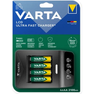 Varta LCD Ultra Fast Charger+ 57685101441 – Zboží Mobilmania