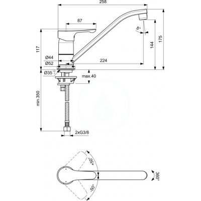 Ideal Standard Alpha BC662AA – Hledejceny.cz