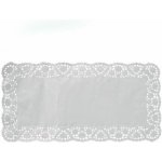 Dekorativní krajka PAP hranatá bílá 46 x 36 cm [100 ks] – Zboží Mobilmania