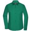Dámská košile James & Nicholson s dlouhým rukávem JN677 Irská zelená