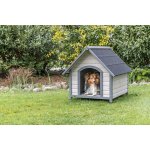 Natura bouda pro psa se sedlovou střechou M-L 83 x 87 x 101 cm šedá – Sleviste.cz