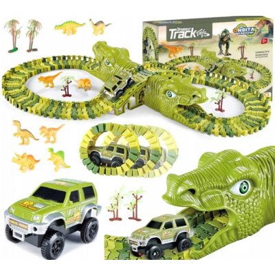 Mamido Mamido Dinosauří autodráha 240 dílků – Zboží Dáma