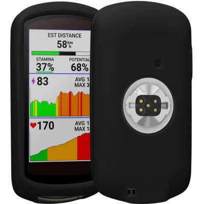 kwmobile Silikonové pouzdro pro Garmin Edge 1040 / 1040 Solar - měkký gumový ochranný kryt na cyklo GPS, černá | Zboží Auto