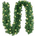 Ruhhy 22322 Vánoční girlanda s LED osvětlením 2,7 m – Zboží Dáma