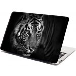 Sablio Samolepka na notebook Černobílý tygr - 38x26 cm – Zboží Živě