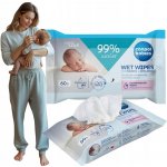 Canpol babies Dětské vlhčené ubrousky 99% vody 60 ks – Zboží Dáma