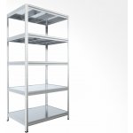 Biedrax Regál 45 x 120 x 210 cm 5 polic pozink – Sleviste.cz