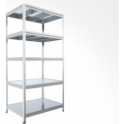 Biedrax Regál 45 x 120 x 210 cm 5 polic pozink – Sleviste.cz