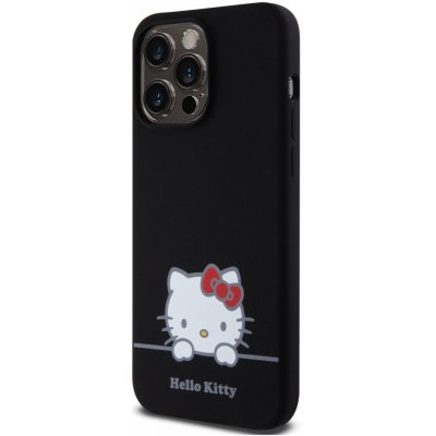 Hello Kitty Liquid Silicone Daydreaming Logo iPhone 15 Pro Max černé – Zboží Mobilmania