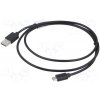 usb kabel Lanberg CA-USBM-20CU-0010-BK Micro USB M na USB-A M 2.0, 1m