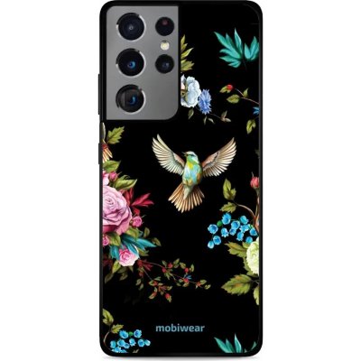 Pouzdro Mobiwear Glossy Samsung Galaxy S21 Ultra - G041G - Ptáček a květy – Zboží Mobilmania
