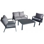 Garden Pleasure Victoria Set zahradních křesílek, pohovky a stolku šedá – Hledejceny.cz