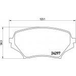 Sada brzdových destiček, kotoučová brzda BREMBO P 49 043 – Hledejceny.cz