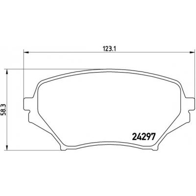 Sada brzdových destiček, kotoučová brzda BREMBO P 49 043 – Hledejceny.cz