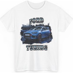 “Ford Tuning” Styl a rychlost na dosah Unisex tričko s potiskem White