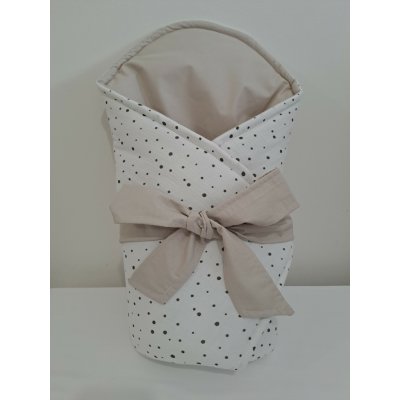 Pro útulný domov avinovačka béžovo bílá s Puntíčky – Zboží Mobilmania