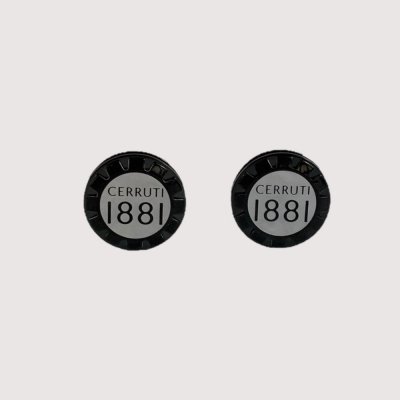 Cerruti 1881 manžetové knoflíčky Logo Black – Zboží Mobilmania