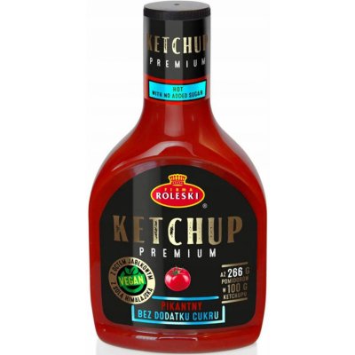 Roleski Ketchup pálivý bez cukru veganský 425 g – Zboží Mobilmania