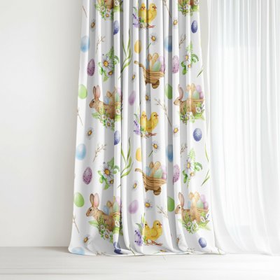 Goldea velikonoční dekorační závěs luca - symboly velikonoc 200x150 cm – Hledejceny.cz