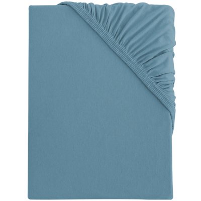 s.Oliver Bi-elastické žerzejové prostěradlo tyrkysové 90-100x200 – Sleviste.cz