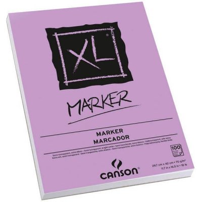 Canson Blok XL Marker A4 70g 100 listů lepený – Hledejceny.cz