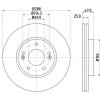 Brzdové kotouče HELLA PAGID Brzdový kotouč PRO - 288 mm HPG 8DD 355 126-431