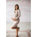 Těhotenské kojící šaty Tummy Beige – Hledejceny.cz
