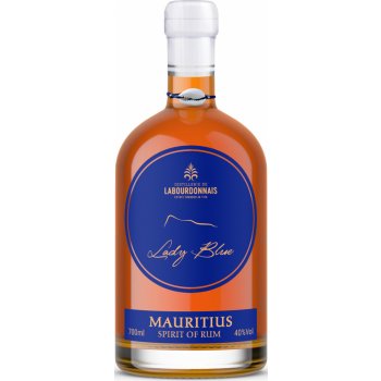 Labourdonnais rum LADY BLUE 40% 0,7 l (holá láhev)